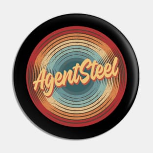 Agent Steel Vintage Circle Pin