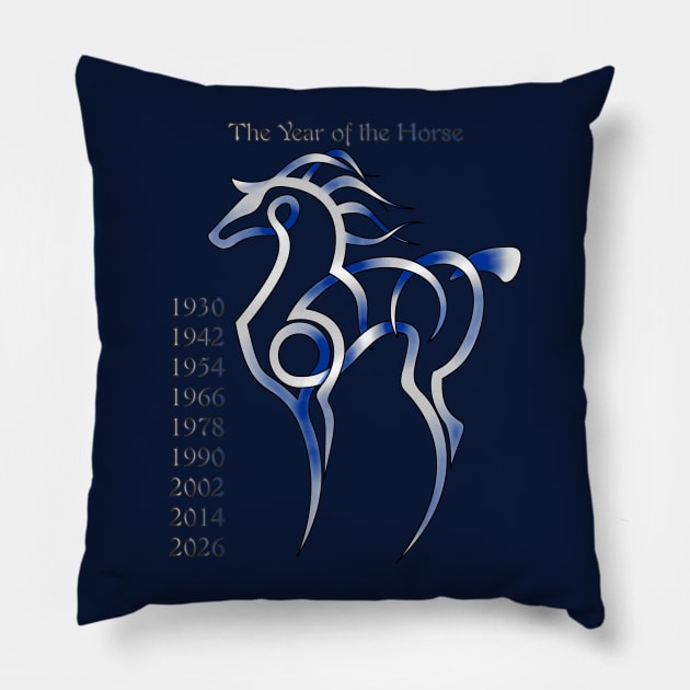 Chinese Horse Pillow by KnotYourWorld4