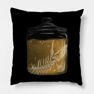 preserved skeleton Pillow