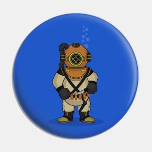 Eggy Deep Sea Diver Pin