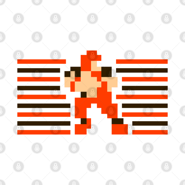 Tecmo QB Stripes - Cleveland by The Pixel League