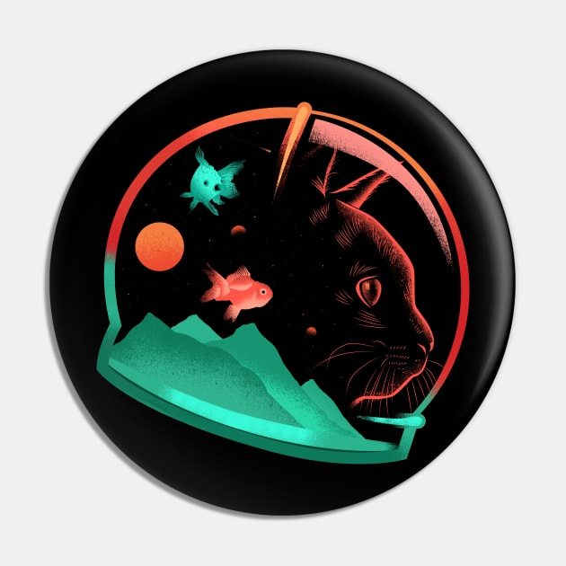 Astrocat - Cat and Space Pin by Sachpica