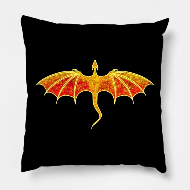 golden dragon Pillow by Kuchinska design