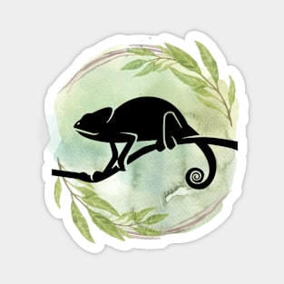 Chameleon silhouette Magnet