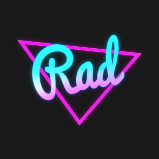 RAD Vaporwave Neon Triangle T-Shirt