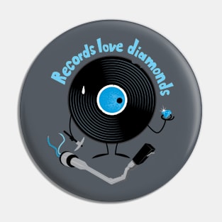 Records love diamonds Pin