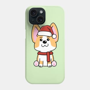 Corgi Christmas Santa Hat Phone Case