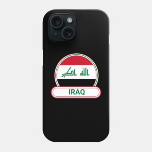 Iraq Country Badge - Iraq Flag Phone Case