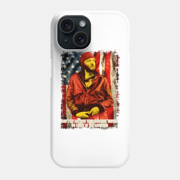 Kelly’s Heroes don’t hit me with them negative waves USA Flag Phone Case by fancyjan