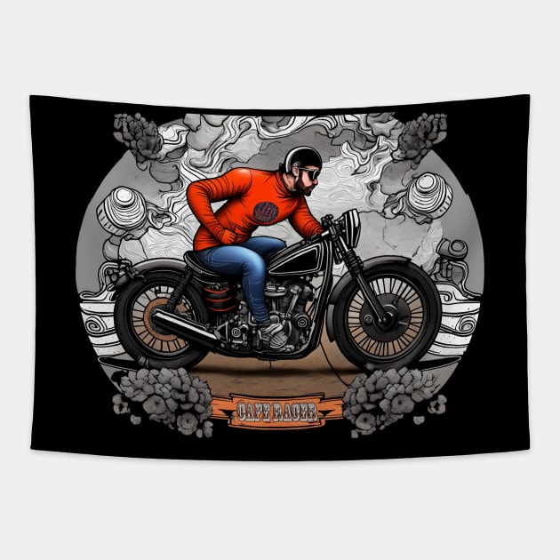 Cafe Racer Tapestry by Linkme