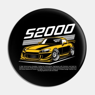 JDM Yellow S 2000 Touge Pin