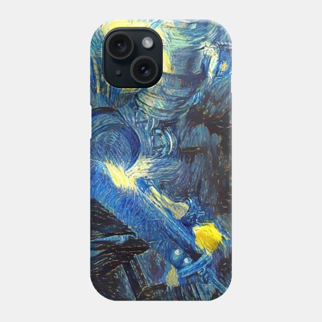 Final Fantasy 7 Cloud Midgar Starry Night Phone Case by Starry Night