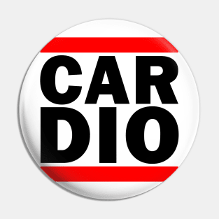 Cardio Gym Parody Shirt (For Light Colors) Pin