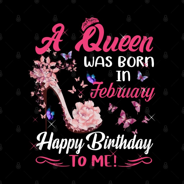 Womens A Queen Was Born In January Happy Birthday To Me by HomerNewbergereq