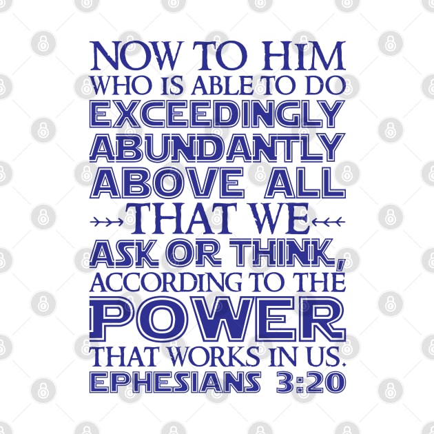 Ephesians 3:20 by Plushism