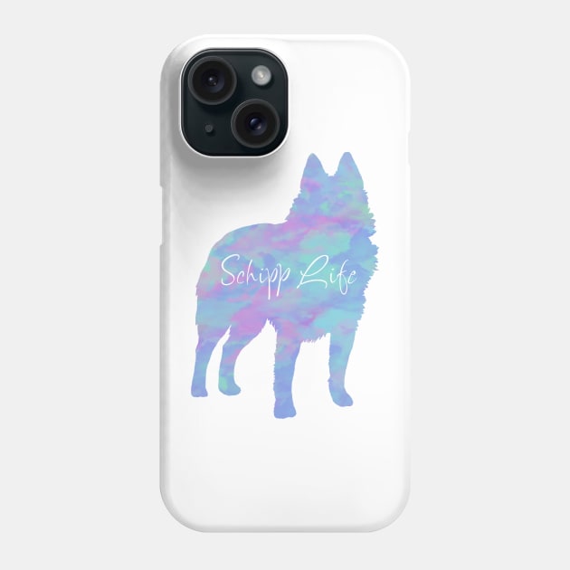 Schipperke Life Rainbow Pastel Phone Case by TrapperWeasel