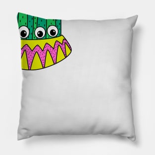 Cute Cactus Design #299: Pretty Potted Cactus With Flowers Pillow