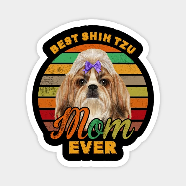 Best Shih Tzu Mom Ever Magnet by franzaled