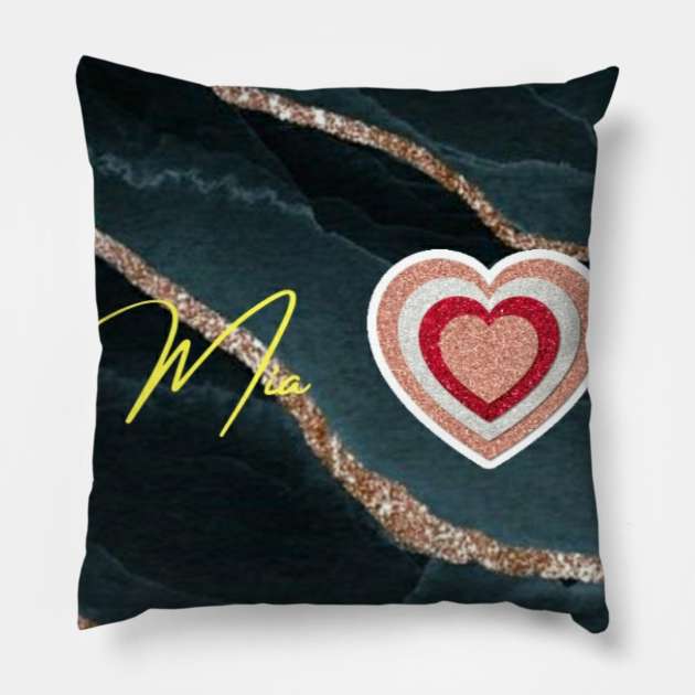 Mia Calligraphy Pillow by Alemway