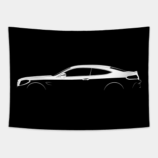 Mercedes-Benz C-Class Coupe AMG (W205) Silhouette Tapestry