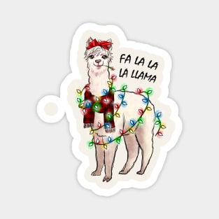 Fa la la la llama Magnet