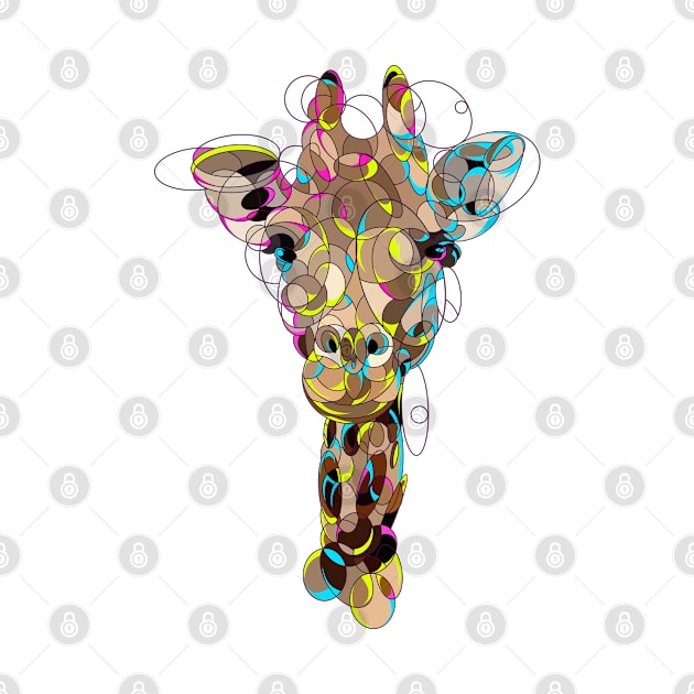 Abstract giraffe by San Creative