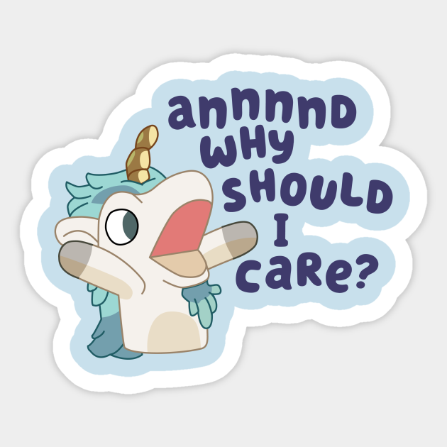 Bluey Unicorse Unicorse - Unicorse Bluey - Sticker | TeePublic