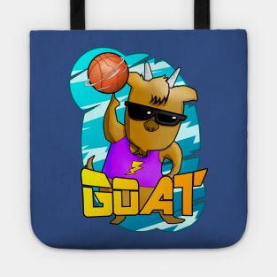 21 Greatest of All Time GOAT Cartoon Design Tote