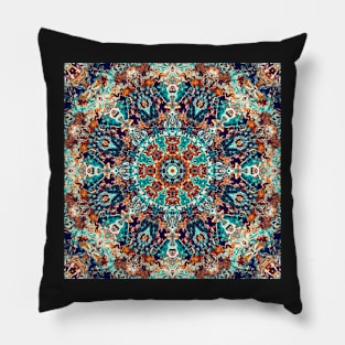 Teal mosaic Pillow