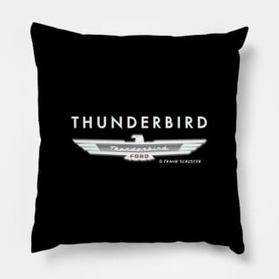 Thunderbird Emblem w Type Embossed Pillow