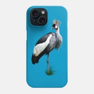 Black crowned crane Phone Case