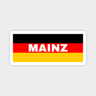 Mainz City in German Flag Magnet