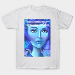 Lapis Terracotta Crystal Planet Energy T-Shirt by Sandra