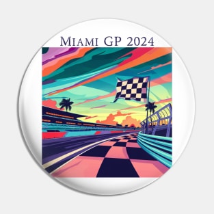 2024 Miami Grand Prix F1 T-Shirt - Merchandise | Unique F1 Tracks Design | Limited Edition | Perfect Gift for Miami F1 Fans Pin