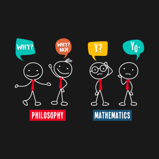 Math Teacher - Philosophy vs. Mathematics T-Shirt