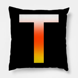 Fire Letter T Pillow