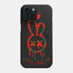 Ria Rabitt Red Plaid Logo Phone Case