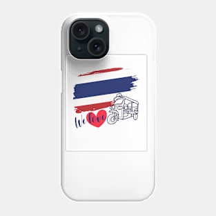 We love TukTuk Bangkok Thailand ,Brafdesign Phone Case