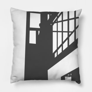 Architecture in Minimalist Bauhaus Block Pillow