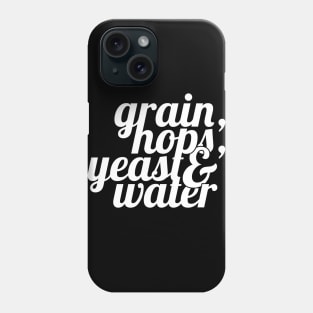 The Home Brewer's Ingredient List Phone Case