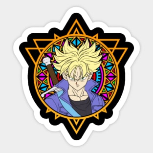 Trunks ssj 1 Sticker by Emmanuel Den Dauw