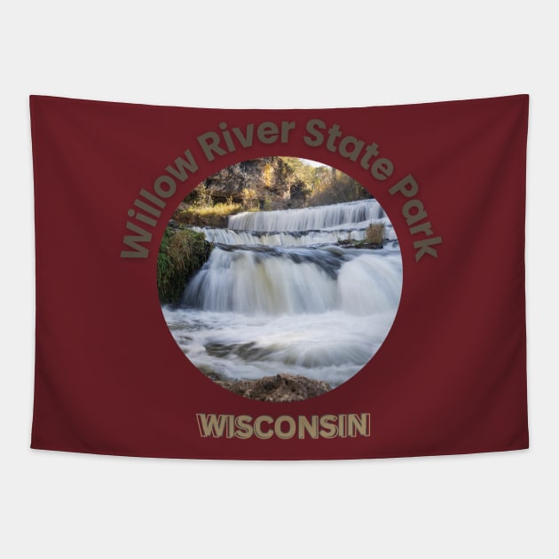 Willow river state park Tapestry by TeeText