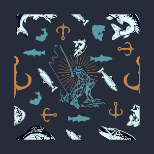 Angler's Pattern of Freshwater Fishing T-Shirt