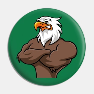 Bird Eagle Muscle Cartoon Super Strong Big Pin