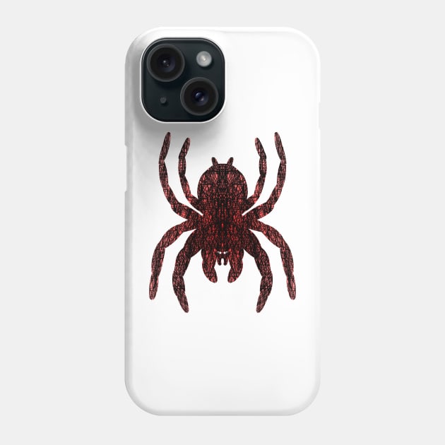 Cross Hatching Tarantula V16 Phone Case by IgorAndMore