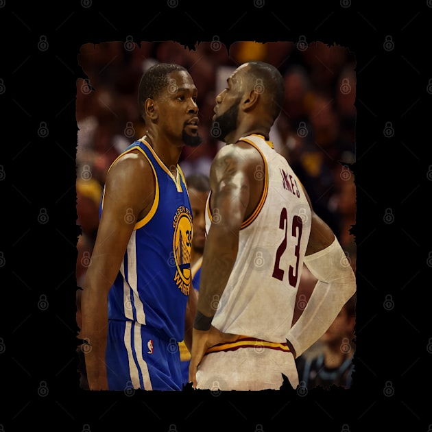 Kevin Durant vs Lebron James Vintage by CAH BLUSUKAN