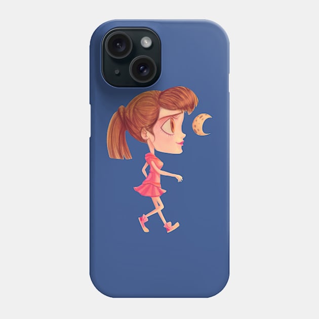 Lunar walk Girl Phone Case by KO-of-the-self