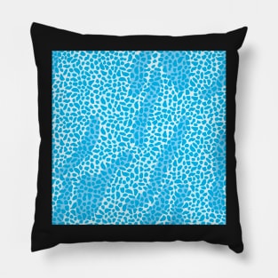 Blue Leopard Pattern Pillow