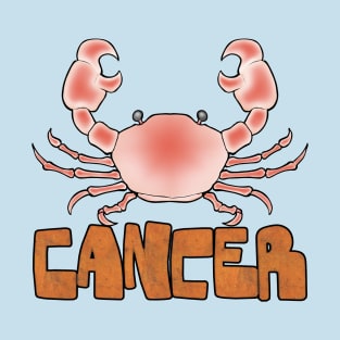 Front and Back Cancer Crab T-Shirt