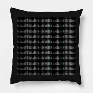 Teardrops Stripes in Dark Neutrals by MarcyBrennanArt Pillow